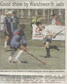 Extract from local Wandsworth Gaurdian Newspaper