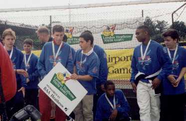 Ending medals ceremony